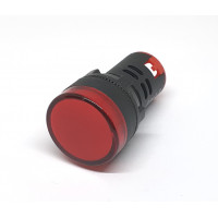 Luz Piloto Led 22mm 220VAC Rojo