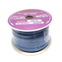 Rollo de Cable TAC 18AWG Azul 100mts