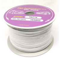 Rollo de Cable TAC 18AWG Blanco 100mts