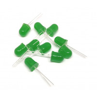 Pack de 10 Led 10mm Verde