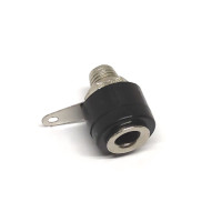 Conector Banana 4mm Hembra Negro