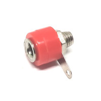 Conector Banana 4mm Hembra Rojo