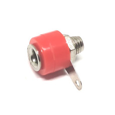 Conector Banana 4mm Hembra Rojo