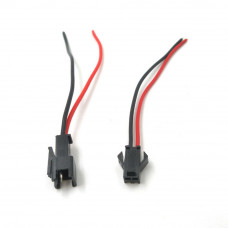 Conector JST SM 2P 2.54mm Macho y Hembra