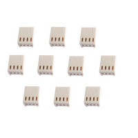 Pack de 10 Carcasas para Conector Molex Hembra 2.54mm 4P