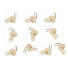 Pack de 10 Conectores Molex Macho en Angulo 2.54mm 2P