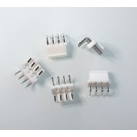 Pack de 5 Conectores Molex Macho en Angulo 3.96mm 4P