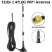 Antena Wifi Dual Band 2.4GHz y 5GHz 12dBi RP-SMA