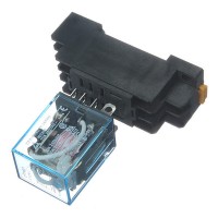 Relé (relay) con bobina de 220Vac 10A DPDT