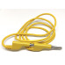 Cable 1mt Banana Macho 4mm Amarillo