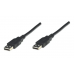 Cable USB 2.0 A Macho Macho 1mt