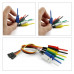 10 X Clip Pinza Gancho Test Con Cable Dupont Hembra