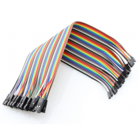 Cables Jumper 40 Pcs x 20 cms Hembra a Hembra para Arduino