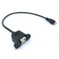 Cable Micro USB Macho a USB Tipo B Hembra 30cm