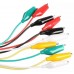 Pack 10 Cables Pinza Caimán Colores Largo 50Cm