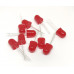 Pack de 10 Led 10mm Rojo