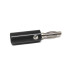 Conector Banana 4mm Macho Negro