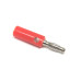 Conector Banana 4mm Macho Rojo