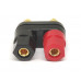 Conector Banana Doble Hembra Empotrado