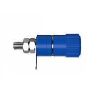 Conector Banana Hembra Azul