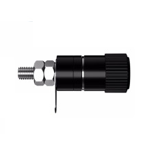 Conector Banana Hembra Negro