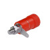 Conector Banana Hembra Rojo