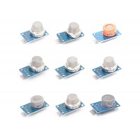 Kit de 9 Sensores de Gas MQ