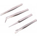 Set de 4 Pinzas de Precisión Antimagnéticas