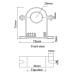 Sensor de Corriente 0 a 100A AC Núcleo Partido 0 a 5V