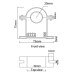 Sensor de Corriente 0 a 50A AC Núcleo Partido 0 a 5V