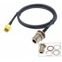 Cable RG58 RP-SMA Macho a N Hembra 50CM